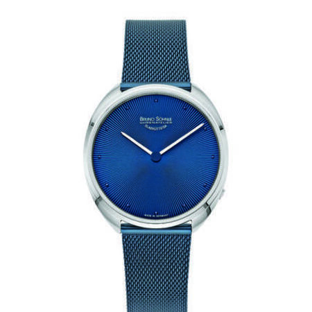 Damenarmbanduhr, blau, Edelstahl von B. Söhnle