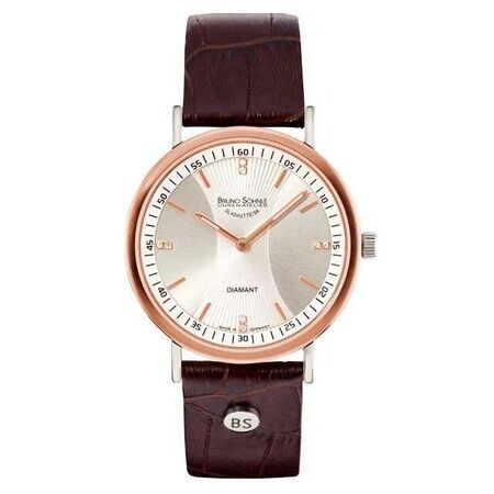 Damenarmbanduhr, Rose mit Brillanten